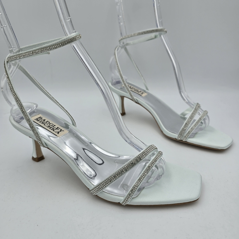 Badgley Mischka Ultra Kitten Heels, Soft Blue Radiance, Women's 6.5